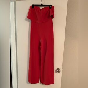Elegant Red Jumpsuit